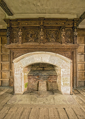 Solar Fireplace, Stokesay Castle, Shropshire.