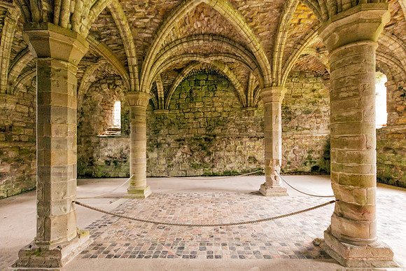 The Chapter House, Buildwas Abbey, Shropshire.