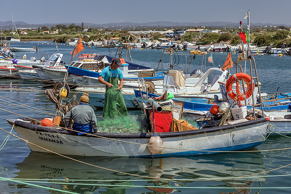 Fishermen, Fuseta, Algarve, Portugal, May 2018
