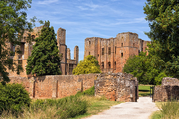 Entrance to Kenilworth Castle, Warwickshire.