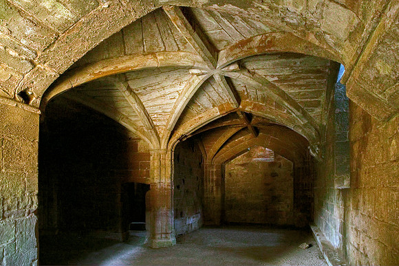 Cellars, Kenilworth Castle, Warwickshire, England.