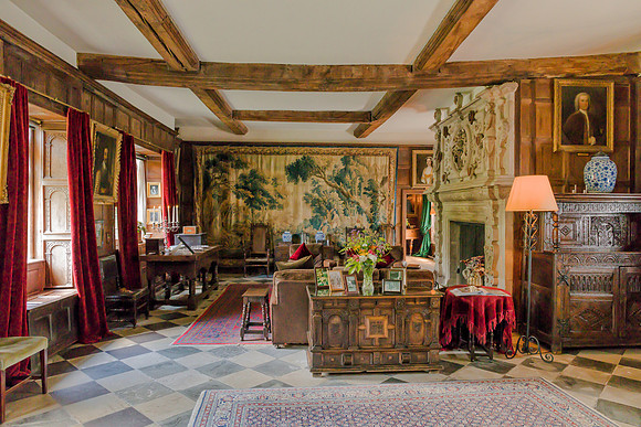 One of the living rooms, Baddesley Clinton Manor House, July 2017