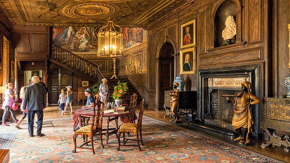The Entrance Hall, Hanbury Hall, Worcestershire.