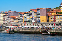 Part of the Ribeira Waterfront, Porto, Portugal, September 2018