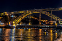 Luis 1 Bridge at night, Porto, Portugal, September 2018